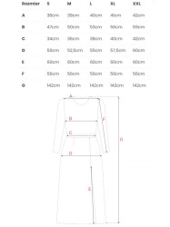 M719 Maxi dress with long sleeves - champagne