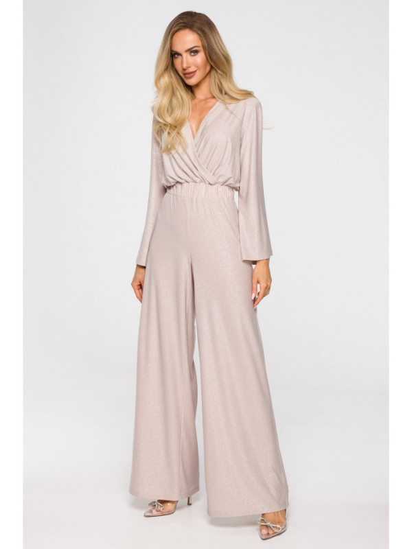 M720 Wrap top jumpsuit - champagne