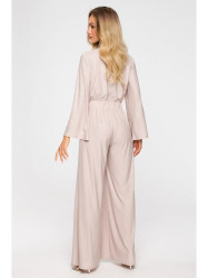 M720 Wrap top jumpsuit - champagne