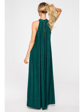 M721 Halter neck maxi dress - emerald