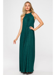 M721 Halter neck maxi dress - emerald