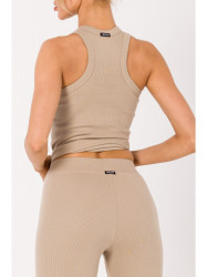 M734 Ribbed knit leggings - beige