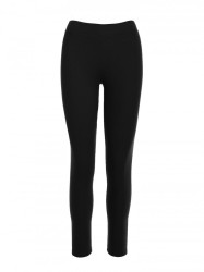 M734 Ribbed knit leggings - black