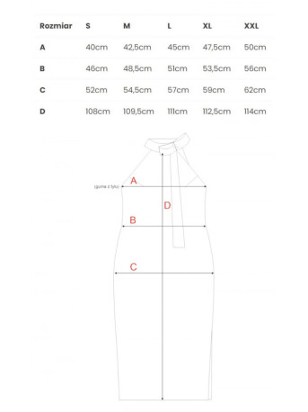 M736 Halter neck dress with a tie detail - black