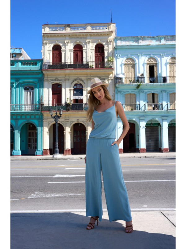 M737 Spaghetti strap jumpsuit - agave