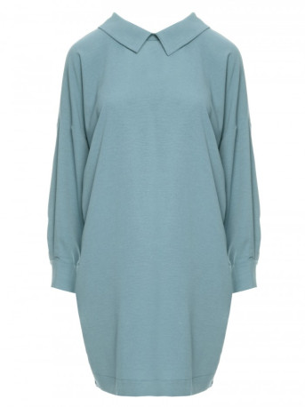 M740 Shirt dress with decorative chain - agave