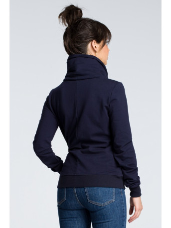 B071 Zipped sweatshirt - navy blue