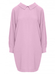 M740 Shirt dress with decorative chain - crepe pink