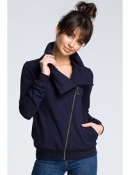 B071 Zipped sweatshirt - navy blue