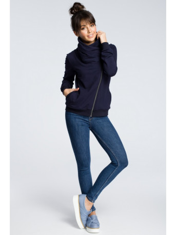 B071 Zipped sweatshirt - navy blue