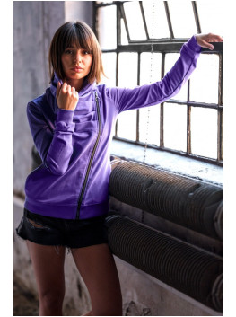 B071 Zipped sweatshirt - purple