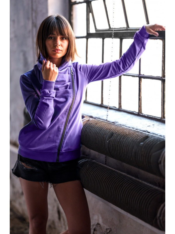 B071 Zipped sweatshirt - purple