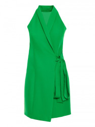M747 Blazer dress with a tie detail - green