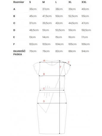 S336 Sheath dress with belt - black