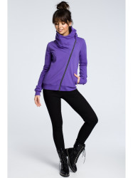 B071 Zipped sweatshirt - purple