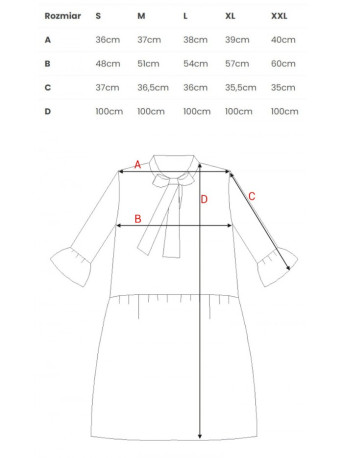 S337 Chiffon dress with tied neckline - model 1