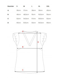S344 Blouse with frilled sleeves - model 1