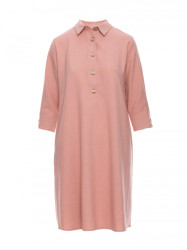 B257 Flared shirt dress - pink