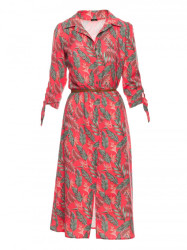 B259 Button down shirt dress - model 1