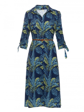 B259 Button down shirt dress - model 2