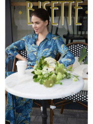 B259 Button down shirt dress - model 2