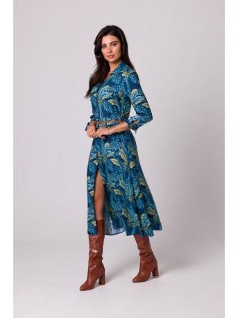 B259 Button down shirt dress - model 2