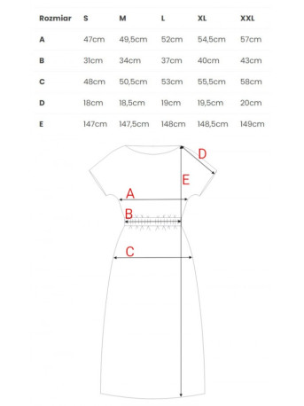 B264 Maxi dress with elasticated waist - honey