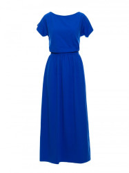B264 Maxi dress with elasticated waist - royal blue