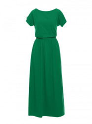B264 Maxi dress with elasticated waist - green