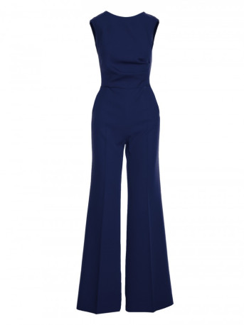 S115 Wide leg jumpsuit - navy blue