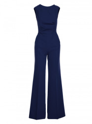 S115 Wide leg jumpsuit - navy blue