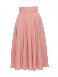 B265 High waisted flared skirt - pink