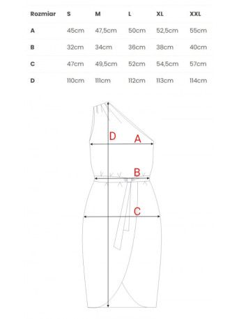 K160 One shoulder dress - green