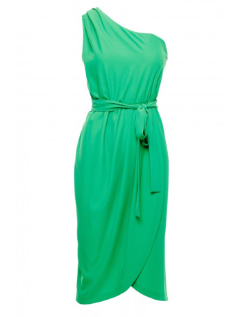 K160 One shoulder dress - green