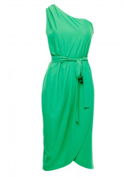 K160 One shoulder dress - green