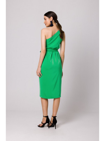 K160 One shoulder dress - green