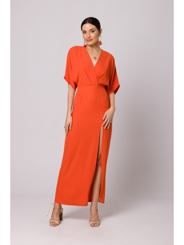 K163 Maxi dress - coral
