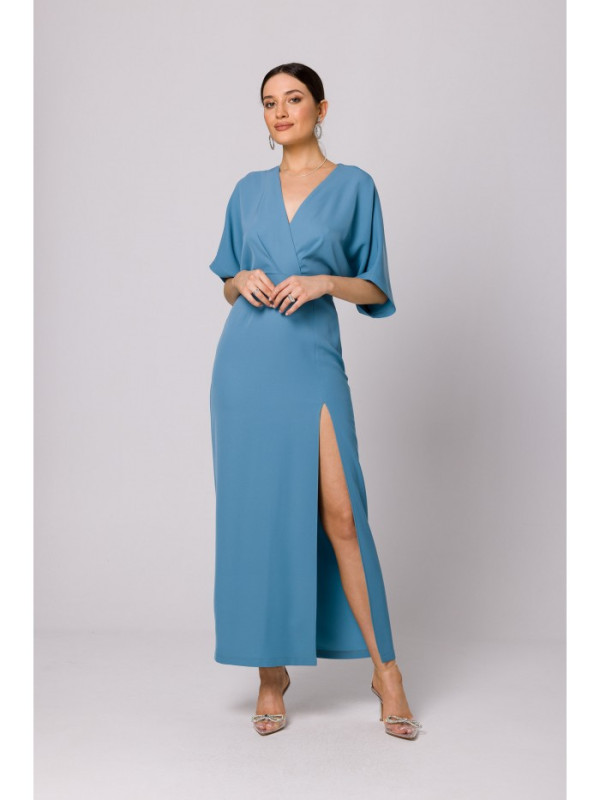K163 Maxi dress - sky blue