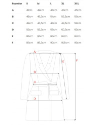 M749 Blazer dress with belt - red