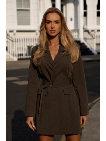 M749 Blazer dress with belt - khaki