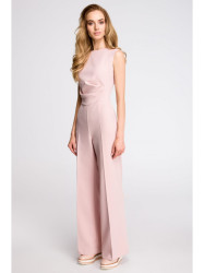 S115 Wide leg jumpsuit - powder