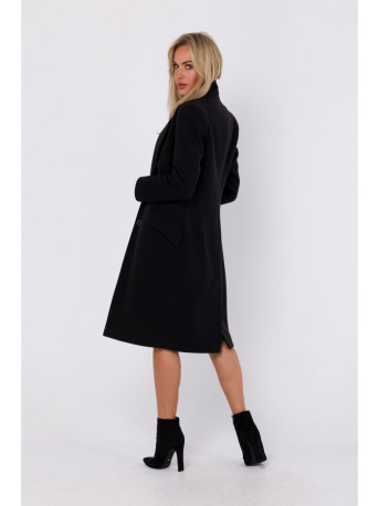 M758 Button down coat - black