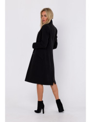 M758 Paltas su sagomis - juodas