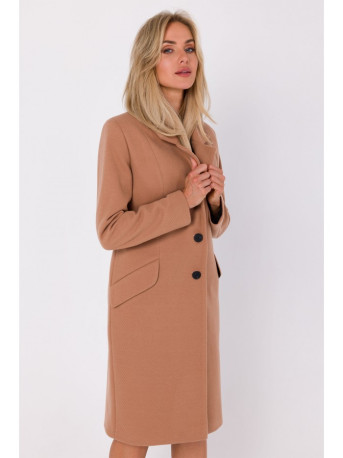 M758 Button down coat - camel