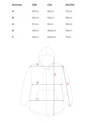 M761 Zipped hoodie with a kangaroo pocket - black