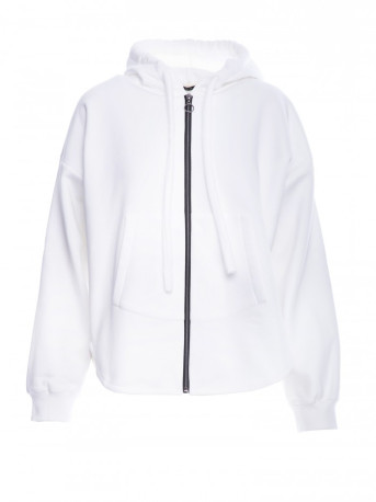 M761 Zipped hoodie with a kangaroo pocket - ecru