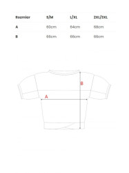 B079 Oversized blouse with a wrap detail - red