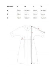 S351 Shirt dress with button down front - plum