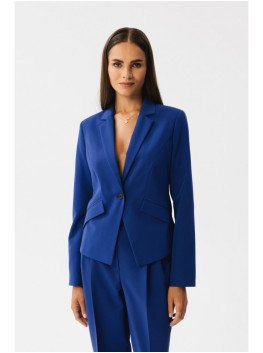 S353 Tailored single button blazer - royal blue