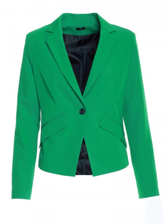 S353 Tailored single button blazer - green